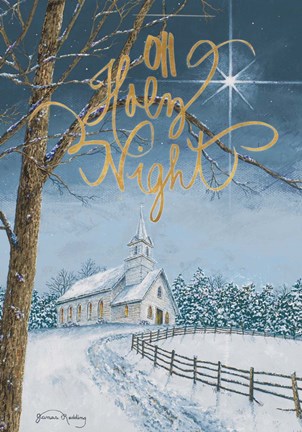 Framed Oh Holy Night Print