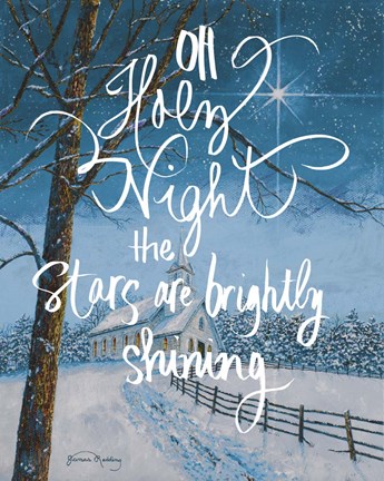 Framed Oh Holy Night Print