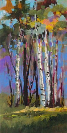 Framed Birch Trees Print