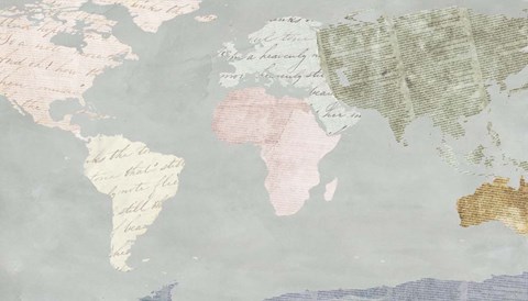 Framed World Map Collection I Print