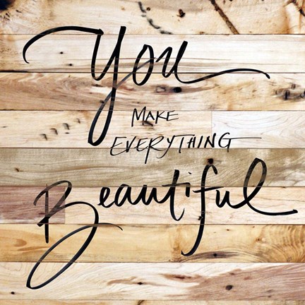 Framed Inspiration on Wood Print