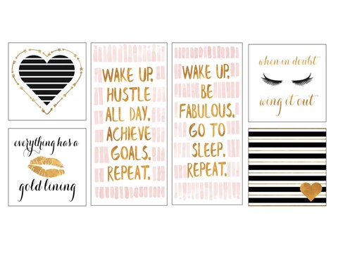 Framed Golden Glam Collection Print