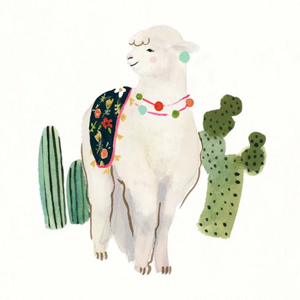 Framed Sweet Alpaca II Print