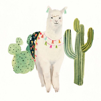 Framed Sweet Alpaca IV Print