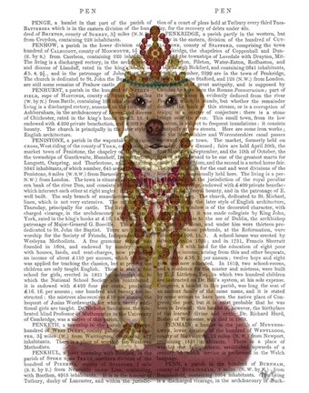 Framed Yellow Labrador and Tiara, Full Print