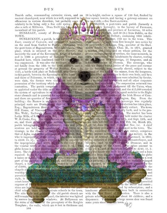 Framed West Highland Terrier with Tiara Print
