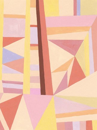 Framed Blush Structure II Print