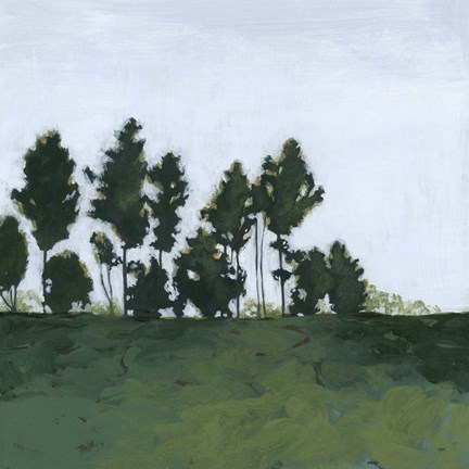 Framed Northern Coppice I Print