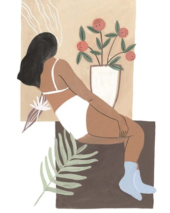 Framed Lying Woman III Print