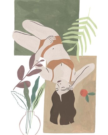 Framed Lying Woman IV Print