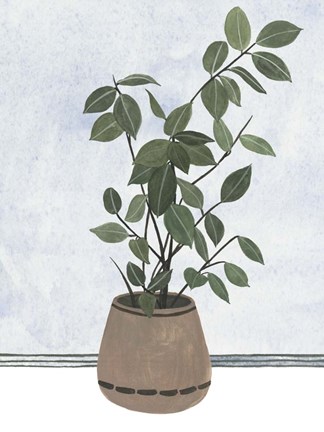 Framed Mes Plants I Print
