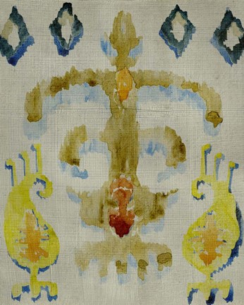 Framed Bohemian Ikat III Print