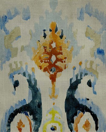 Framed Bohemian Ikat V Print