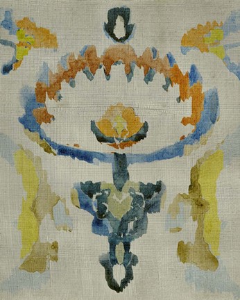 Framed Bohemian Ikat VI Print