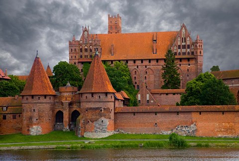 Framed Poland, Malbork Medieval Malbork Castle Print