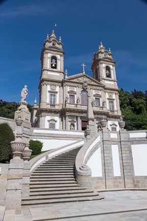 Framed Portugal, Braga, Tenoes, Portuguese Pilgrimage Site, Good Jesus Of The Mount Print