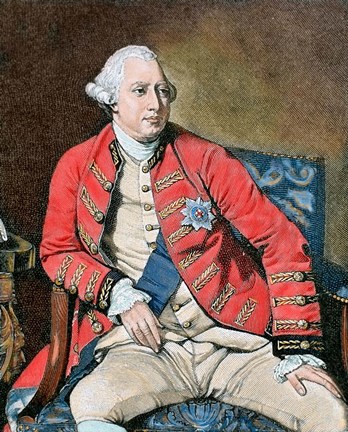 Framed George Iii (London, 1738-Windsor, 1820) Print