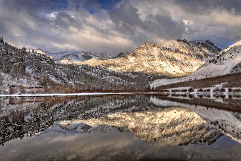 Framed California, Sierra Nevada Range Spring Snow At North Lake 1 Print
