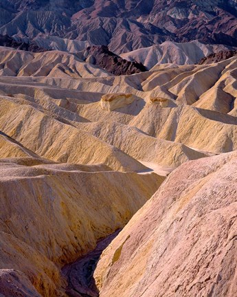 Framed California, Death Valley NP, At Zabriskie Point Print