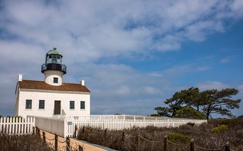 Framed Old Point Loma Lighthouse Print