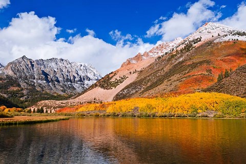 Framed Early Snow At North Lake, Inyo National Forest Print