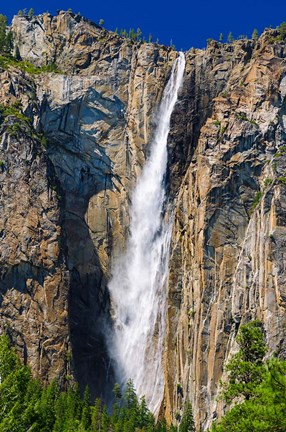 Framed Ribbon Falls, California Print