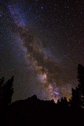 Framed Milky Way Over The Palisades Print