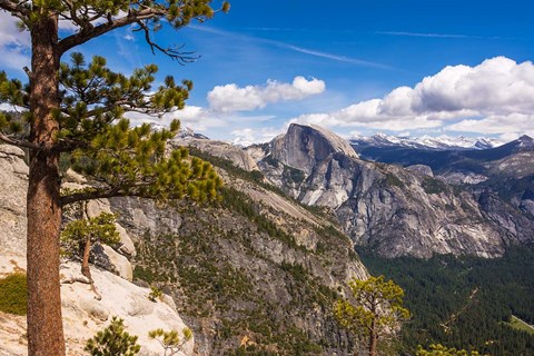 Framed Half Dome From Yosemite Point Print