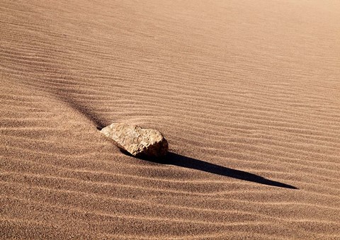 Framed Rock And Ripples On A Dune, Colorado Print