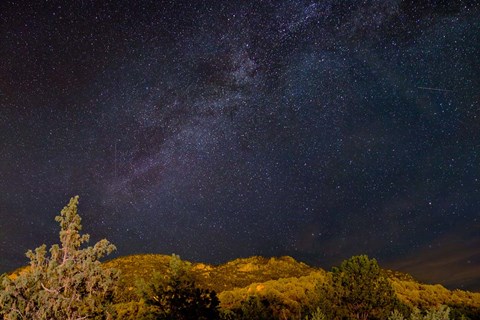 Framed Milky Way Above Mountains, Colorado Print