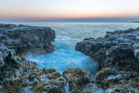 Framed Mokolea Point At Dawn, Kauai, Hawaii Print