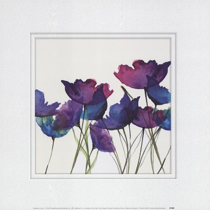 Framed Watercolor Garden 2 Print