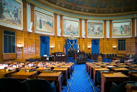 Framed Massachusetts State House, Boston Print