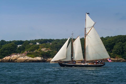 Framed Annual Schooner Festival, Massachusetts Print