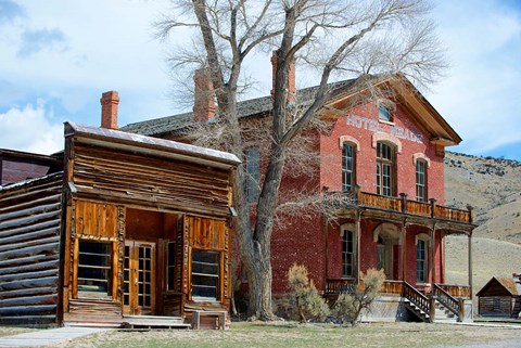 Framed 1862 Gold Rush Town In Bannack, Montana Print