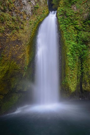 Framed Wahclella Falls, Columbia River Gorge, Oregon Print