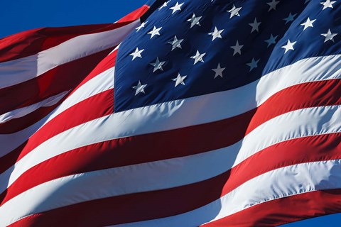 Framed Flag At WAAAM Museum, Oregon Print