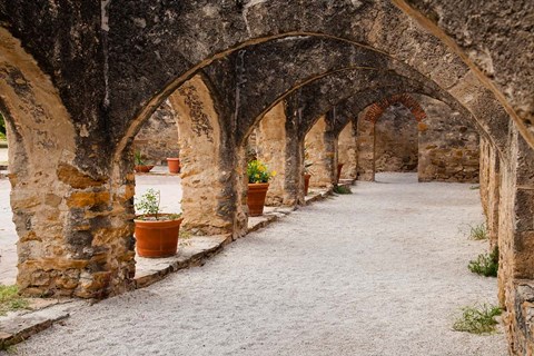 Framed Archways At Mission San Jose Print