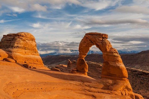 Framed Delicate Arch At Sunsetm Utah Print