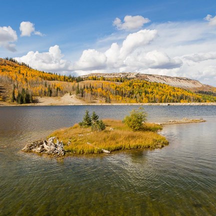 Framed Duck Fork Reservoir, Manti-La Sal National Forest, Utah Print