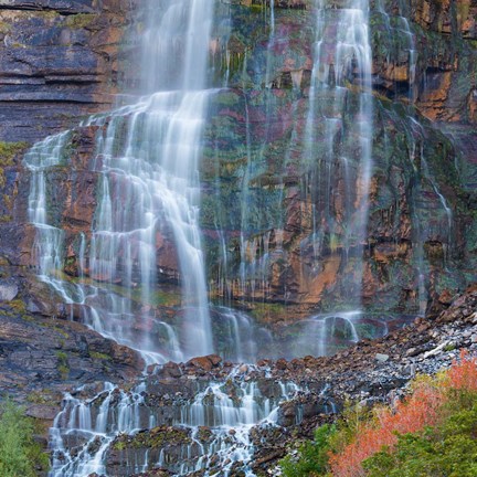 Framed Rainbow View Of Bridal Veil Falls, Utah Print