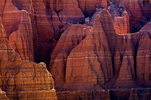 Framed Eroded Cliffs In Capitol Reef National Park, Utah Print