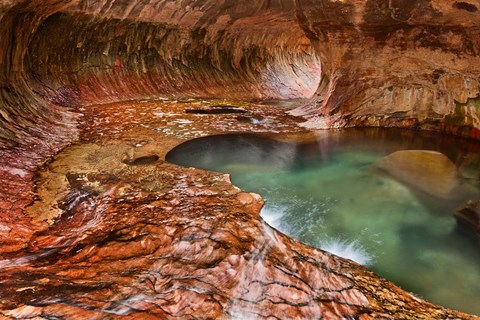Framed Subway, Zion National Park, Utah Print