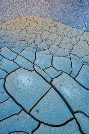 Framed Abstract Mineral Mud Patterns In Grand Staircase-Escalante National Monument Print