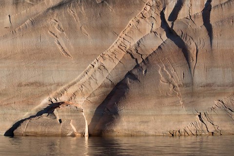 Framed Sandstone Canyon Wall Detail, Utah Print