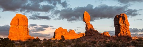 Framed Arches National Park Balanced Rock Panorama, Utah Print