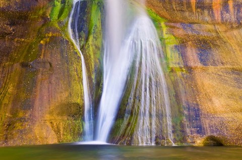 Framed Lower Calf Creek Falls Detail, Utah Print