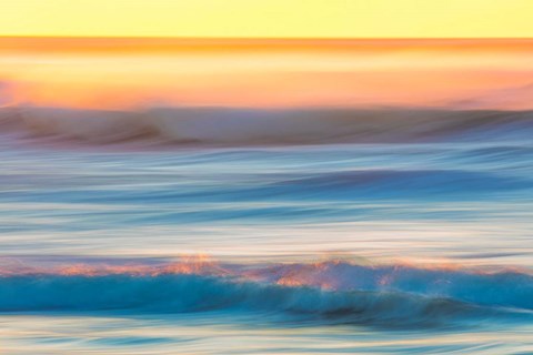 Framed Cape Disappointment State Park Ocean Print