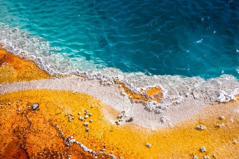 Framed Grand Prismatic Spring, Yellowstone National Park, Wyoming Print