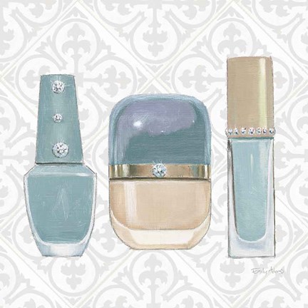 Framed Must Have Fashion IV Gray White Print